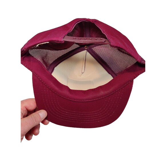 Vintage GMC Trucks Patch Red Mesh Trucker Hat Snapback Young An Adjustable - Picture 8 of 11